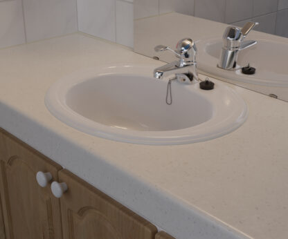 Example with oval sink