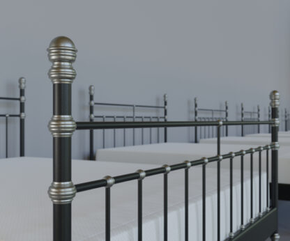 3D model of iron frame beds in six sizes for interior visualizations – created by 3DArches